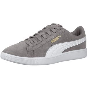 Puma Vikky. Gray suede. New in box.